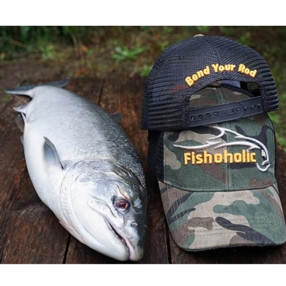 Baseball Fishing Hat Embroidered Logos Mesh Trucker Fishing Outdoors Camo New - Picture 5 of 7